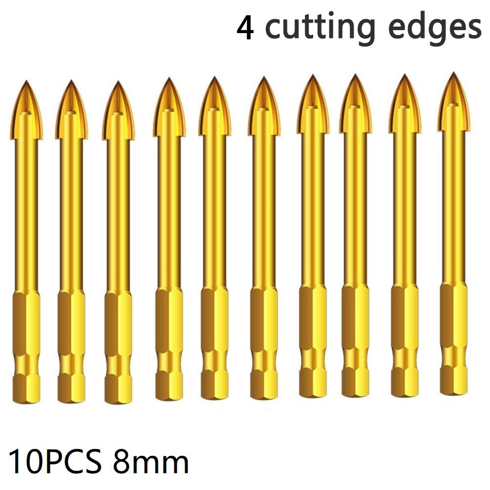 10pcs 6/8mm Drill Bit Titanium – Tools For Woodworking Workshop recenzja i cena