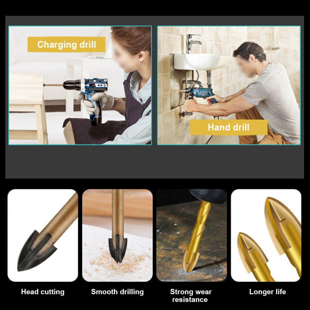 10pcs 6/8mm Drill Bit Titanium – Tools For Woodworking Workshop recenzja i cena