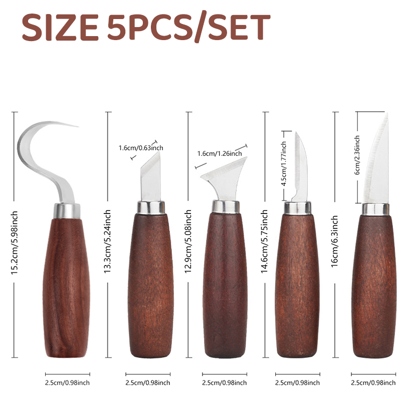 5pcs tools for wood carving Ch – Chisel Set Wood recenzja i cena