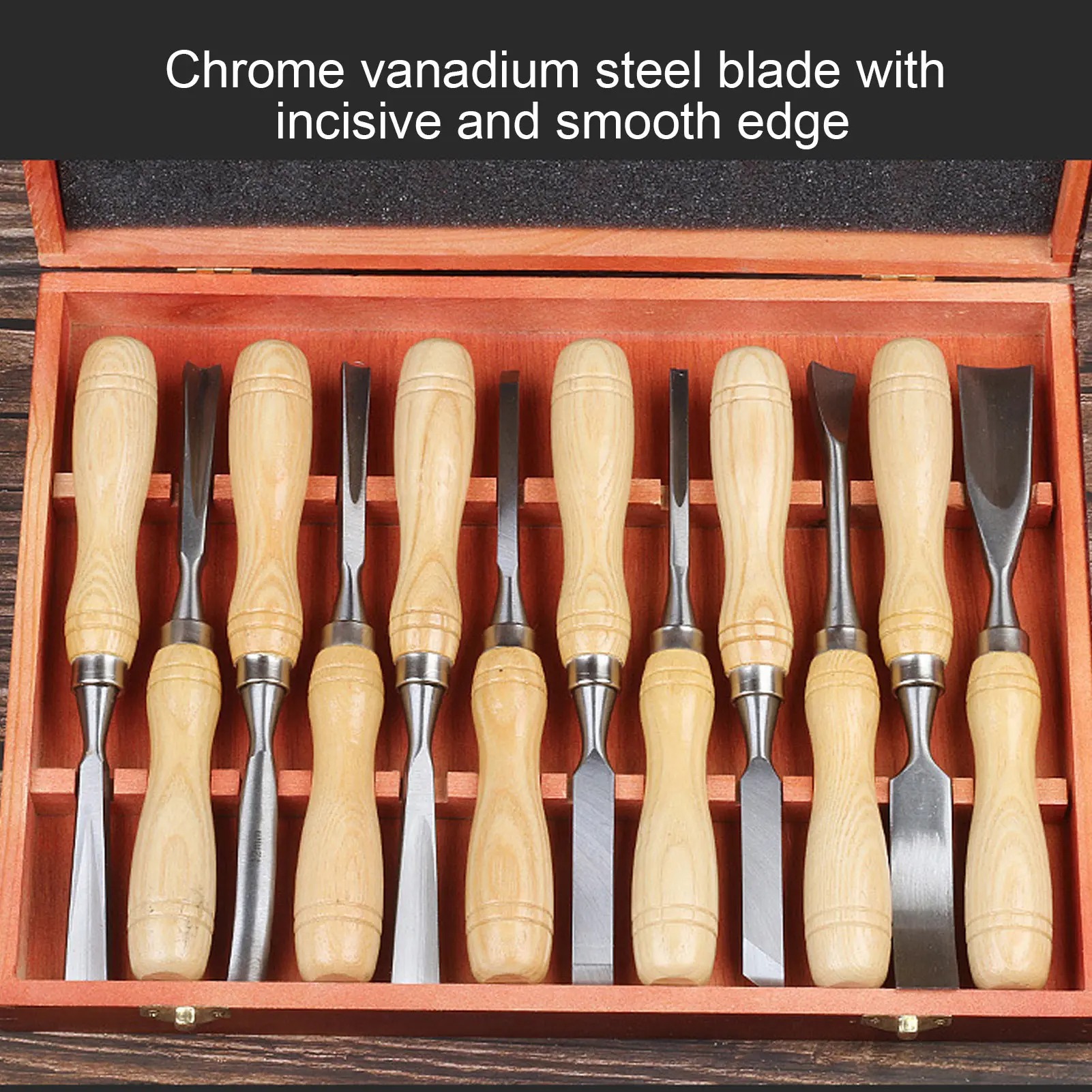 12Pcs/Set Wood Carving Tools,C – Chisel Set Wood recenzja i cena