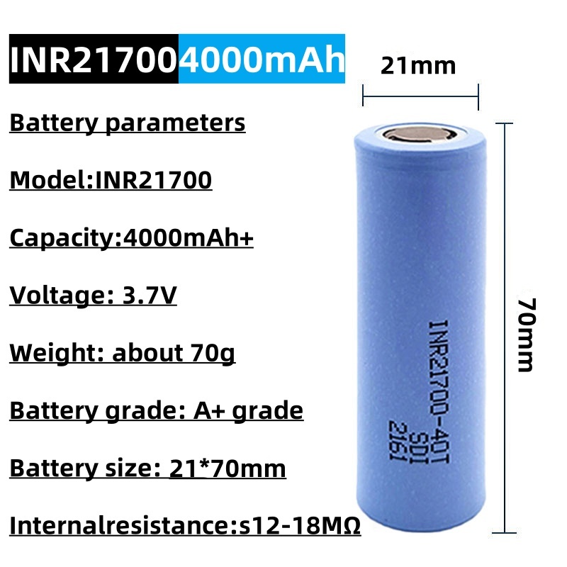 INR 21700-40T Rechargeable Li- – Tools Vape recenzja i cena