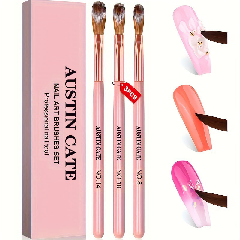 3pcs Kolinsky Acrylic Nail Bru – Chisel Set Wood recenzja i cena