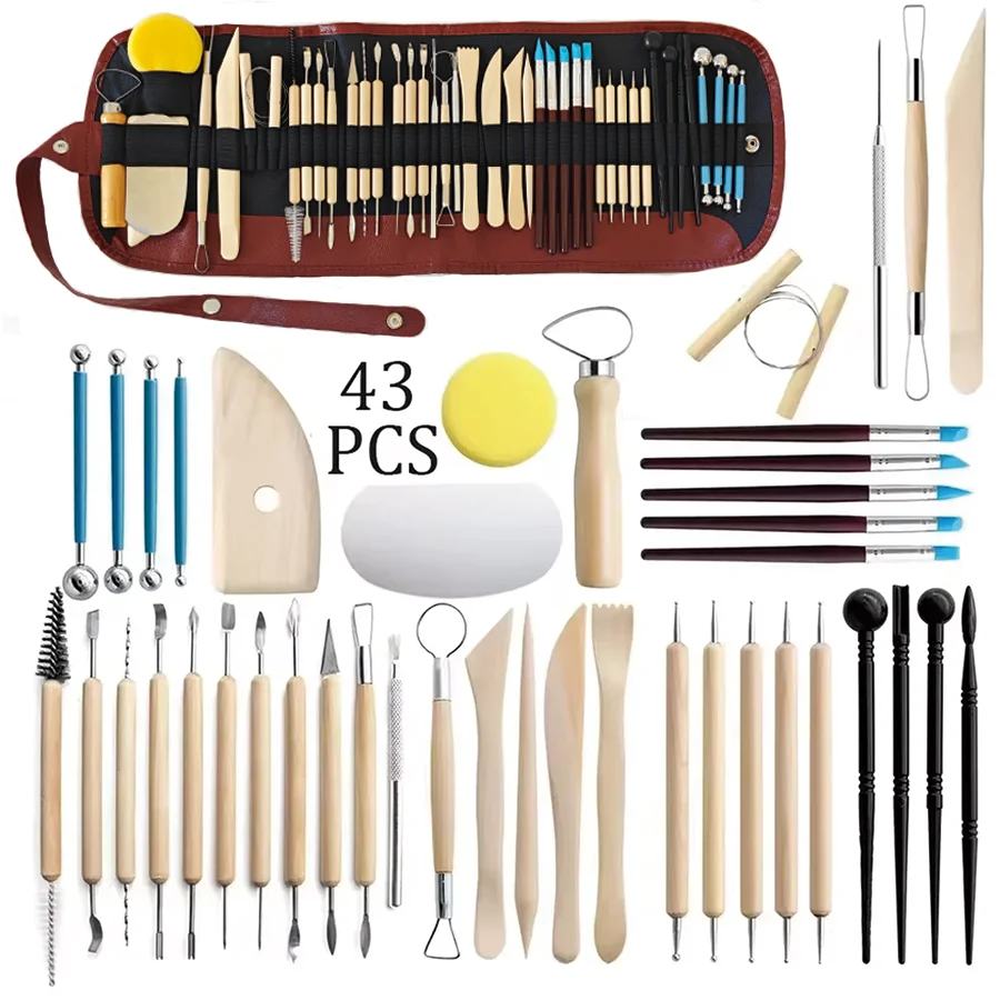 8-61PCS Pottery Tool Set - Cer – Chisel Set Wood recenzja i cena