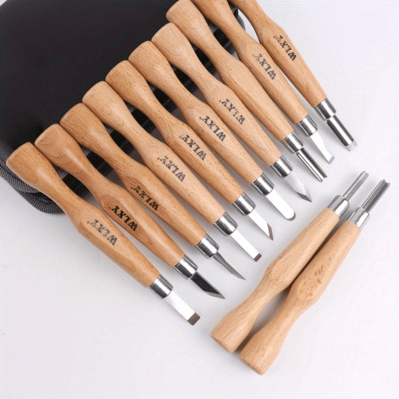 Set Of 12 Professional Wooden  – Chisel Set Wood recenzja i cena