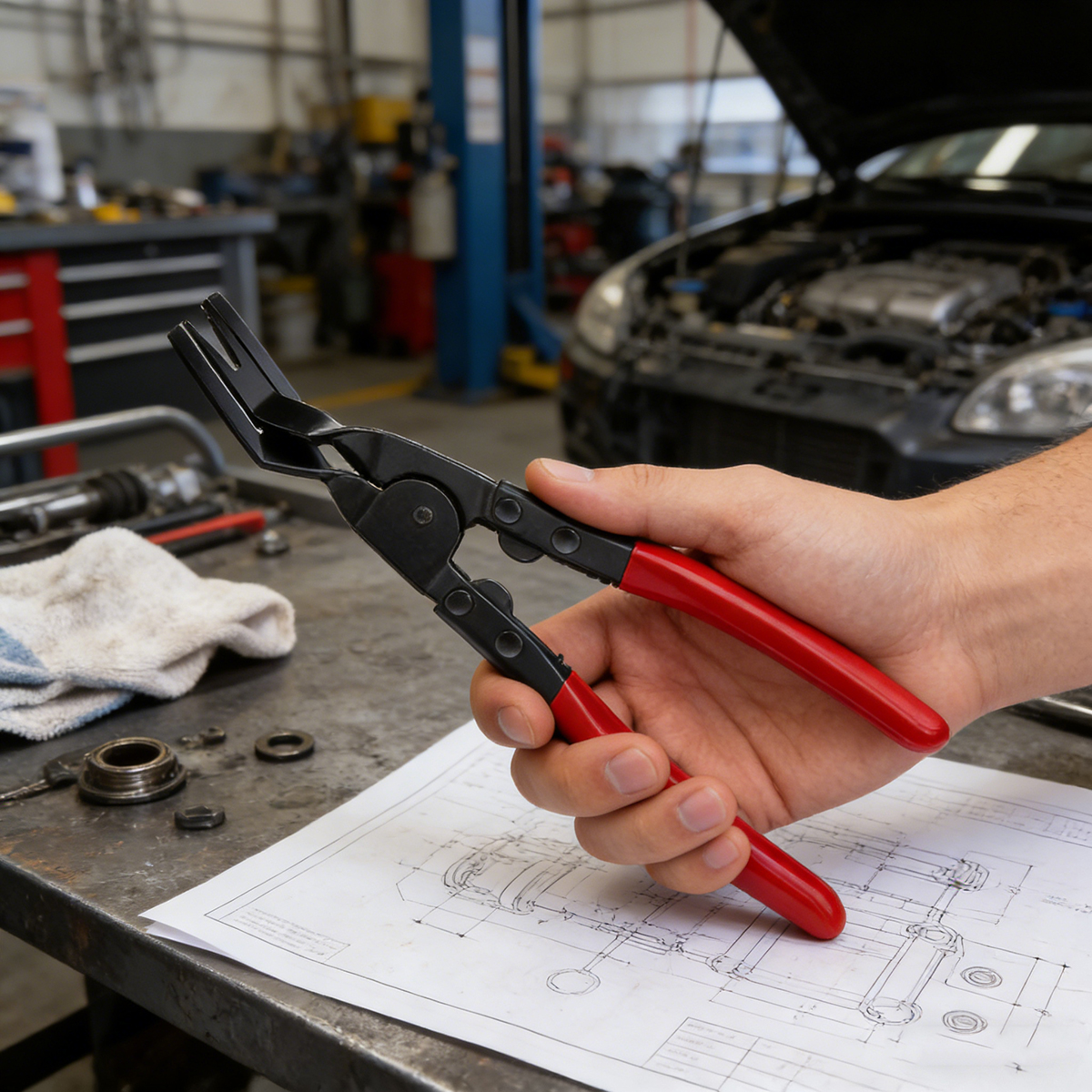 Car Clip Pliers Pliers Fastene – Special Tools Mechanical Workshop recenzja i cena