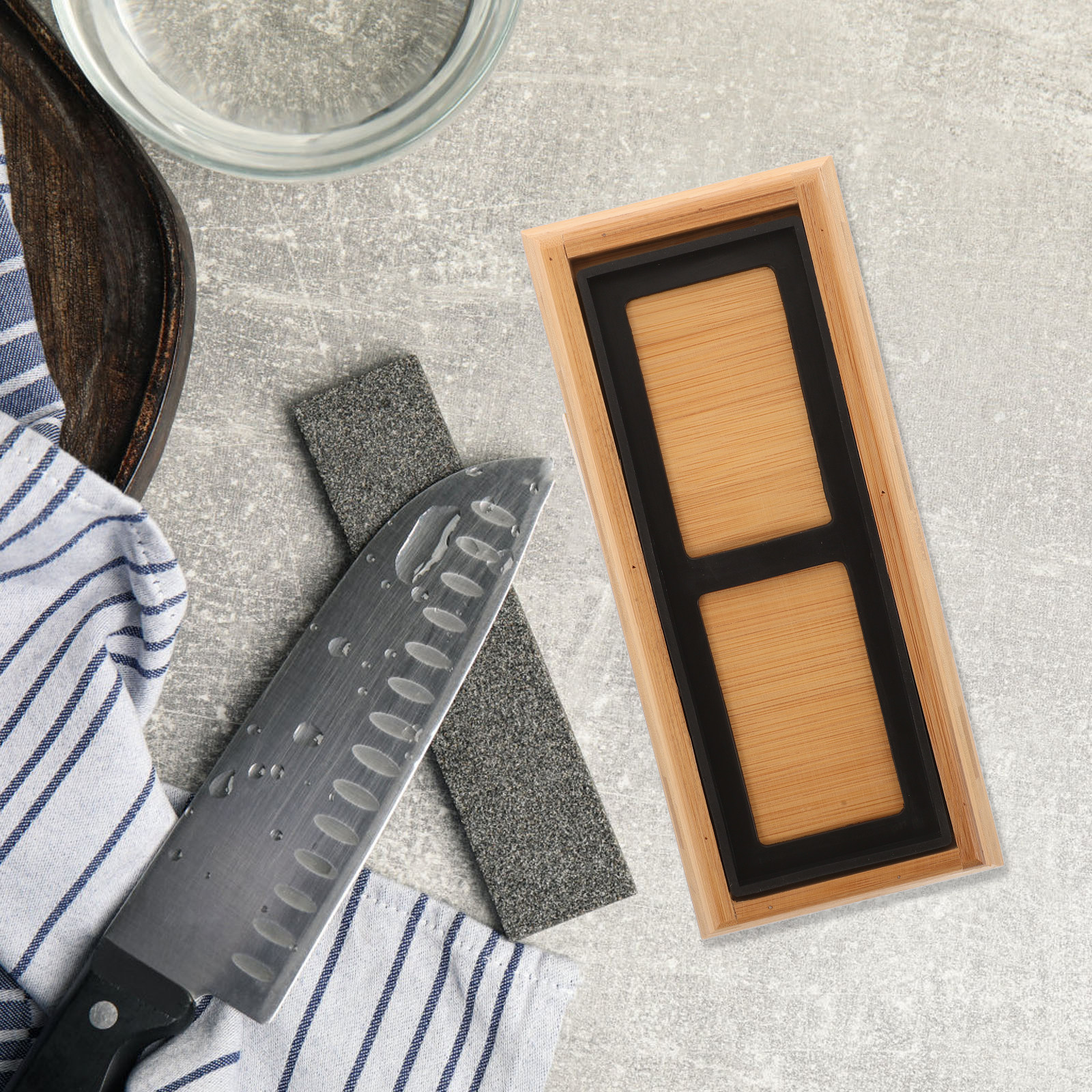 1Set Eco Friendly Bamboo Whets – Sharpening Stone Whetstone recenzja i cena