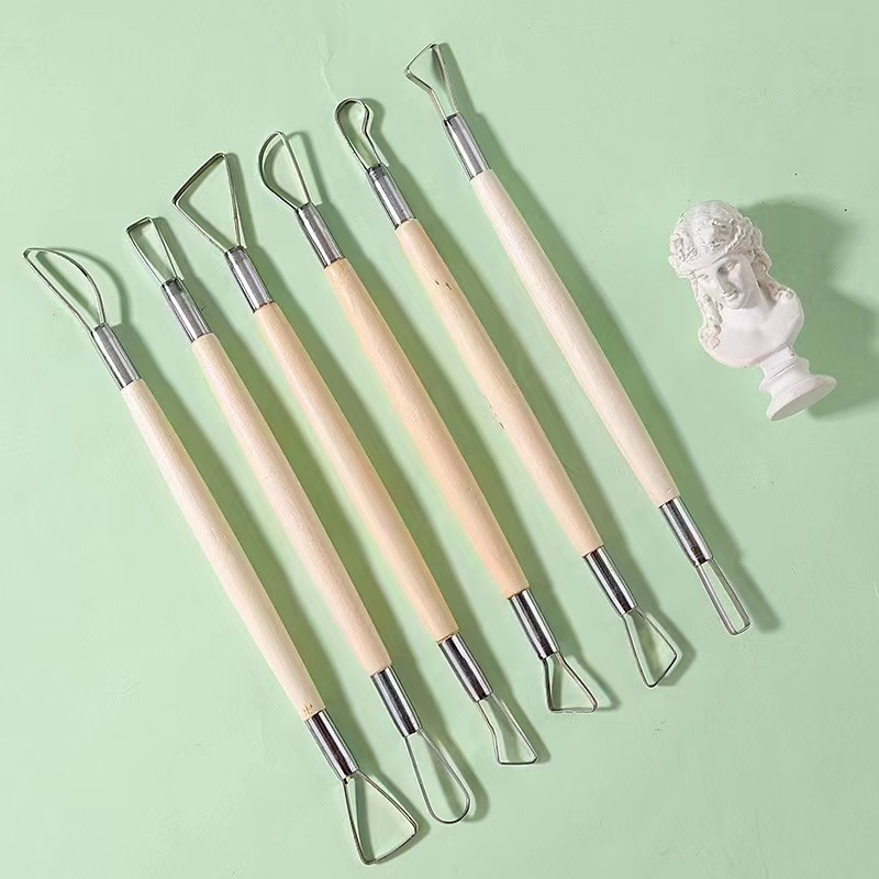 6PCS wooden handle wax pottery – Chisel Set Wood recenzja i cena